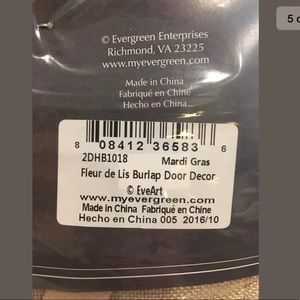 Mardi Gras Accents Fleur De Lisburlap Door Decor Hanger Poshmark